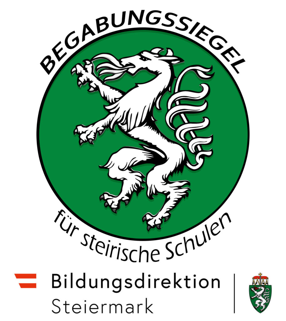 Im Schuljahr 2018-2019 erwarb das Team der VS Dr. Jonas als einzige Schule in der Bildungsregion ein Begabungssiegel und zeichneten uns somit als begabungsfördernde Institution aus.
Das Begabungssiegel für steirische Volksschulen ist sichtbarer Ausdruck, dass schulumfassende Begabungs- und Begabtenförderung als Teil des standortbezogenen Förderkonzepts verstanden und verwirklicht wird.