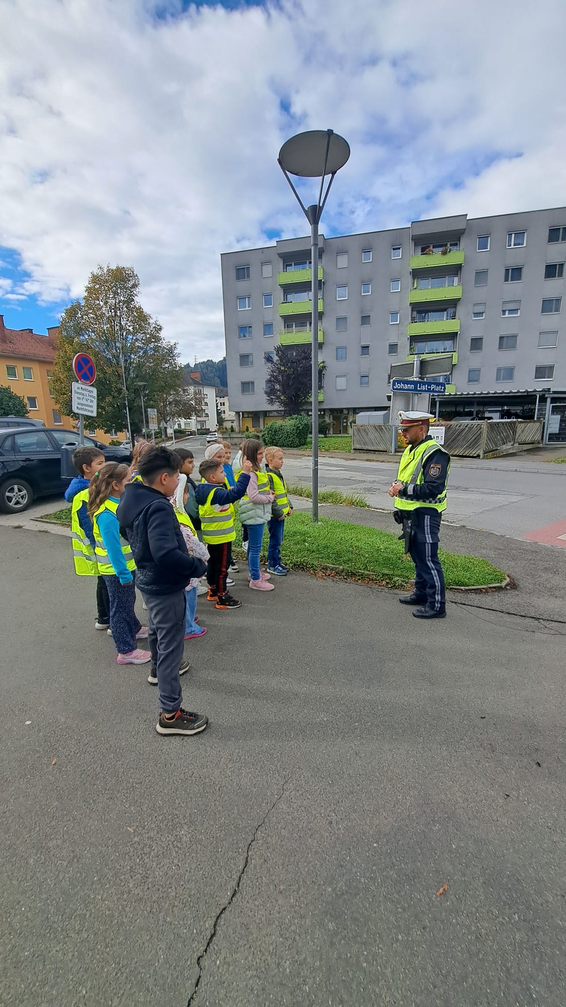 Die Polizei zu Besuch an der VS Jonas